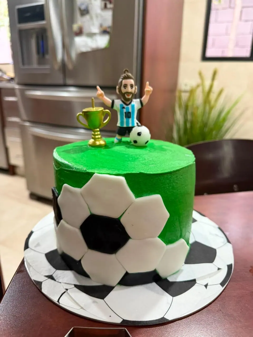 Pastel personalizado tema fútbol